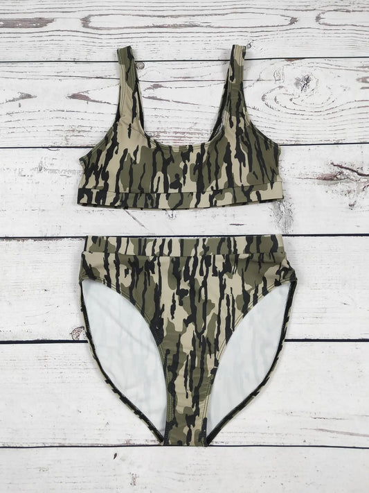Camouflage Women Beach Set Swimsuit