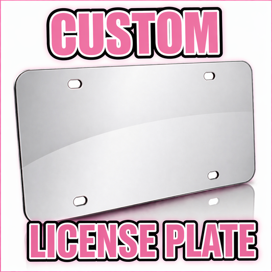 Custom license plate ￼