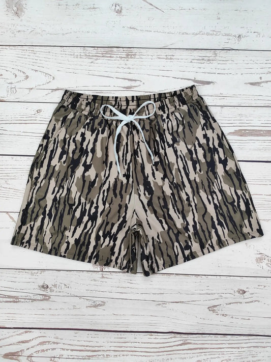 Men Camouflage Printed Swim Shorts