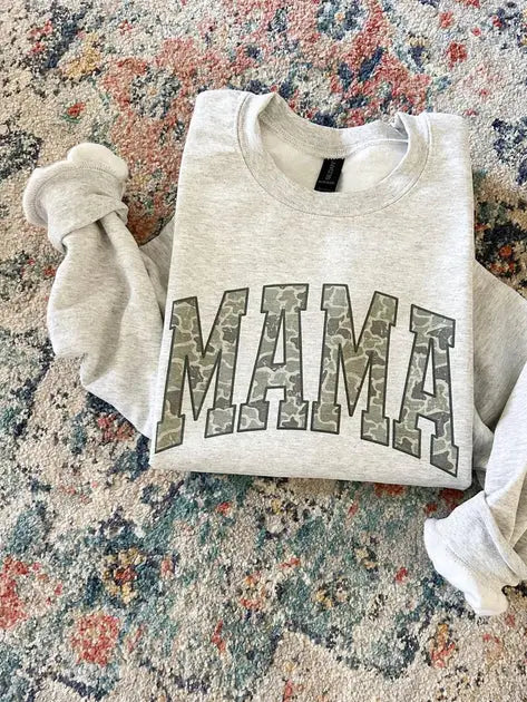 Camo Mama Trendy Sweatshirt